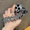 Роскошный сексуальный чехол-цепочка для телефона с алмазным покрытием для защиты камеры для iphone 14 13 15 16 Pro Max 12 11 X XS XR с браслетом