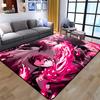 Demon Slayer Fashion 3D Art Print Floor Mat Living Room Carpet Anime Role for Adult Large Rug Indoor Area Soft Flannel Play Mat
