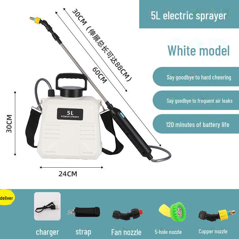 2024 New Electric Household Small Pesticide Sprayer - High Pressure Watering Pot