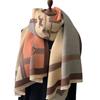 Color Matching Versatile Imitation Cashmere Scarf Women'S Style Warm Scarf Winter Warm Shawl