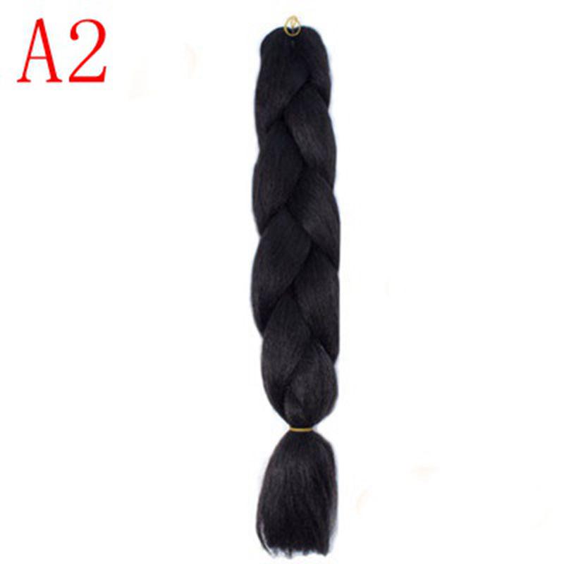 Ombre Hair Jumbo Braids Волосы Синтетические наращивания волос для женщин Розовый Красный Синий 102 Доступных цвета