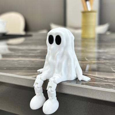 Yousheng 1/3 шт. 3D-печатная фигурка призрака на Хэллоуин, подвижные суставы, статуэтка призрака с шарнирными ногами, мини-игрушка-антистресс в виде призрака, украшение