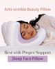 Подушка против морщин и старения Подушка для красоты сна Подушка для лица для красоты сна Подушка для сна на спине с бесплатной наволочкой