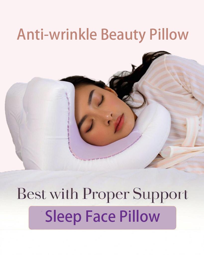 Подушка против морщин и старения Подушка для красоты сна Подушка для лица для красоты сна Подушка для сна на спине с бесплатной наволочкой