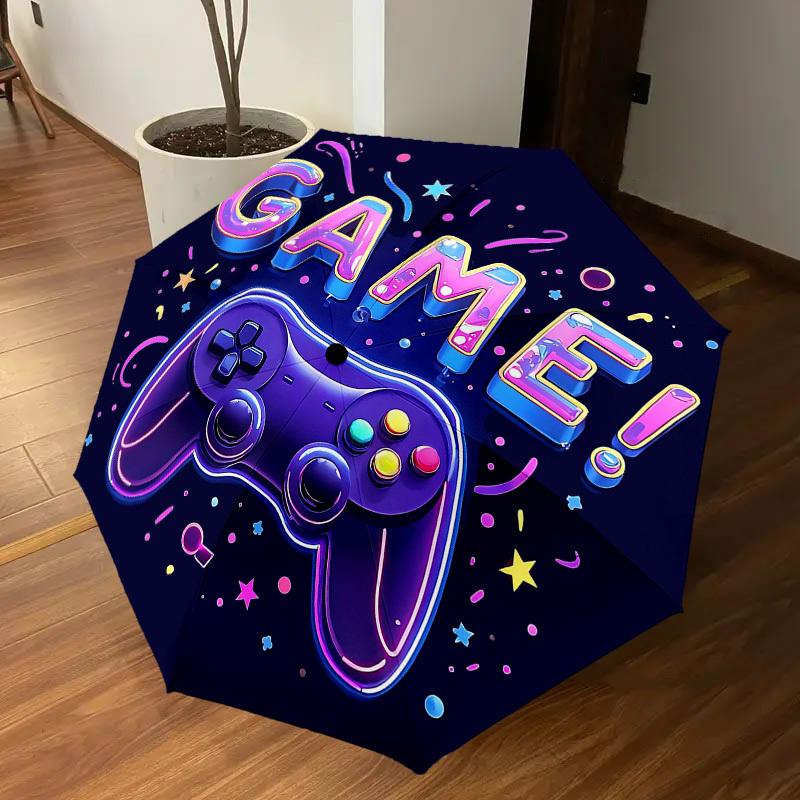 1PC game controller Umbrella-8-Rib Reinforced, Automatic Open, Lightweight & Durable, Cute Fashion Accessory for Outdoor-A1264