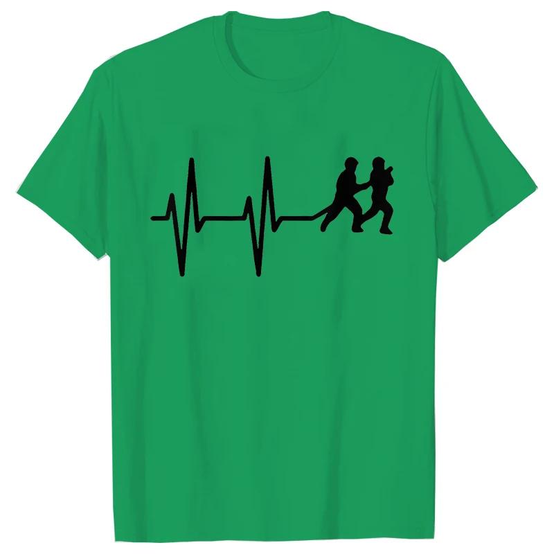 Casual Men's Clothing Fireman Heartbeat Firefighter T-Shirt Men T Shirt Fire Worker Rescue Short Sleeve Tees Short Sleeve Tops