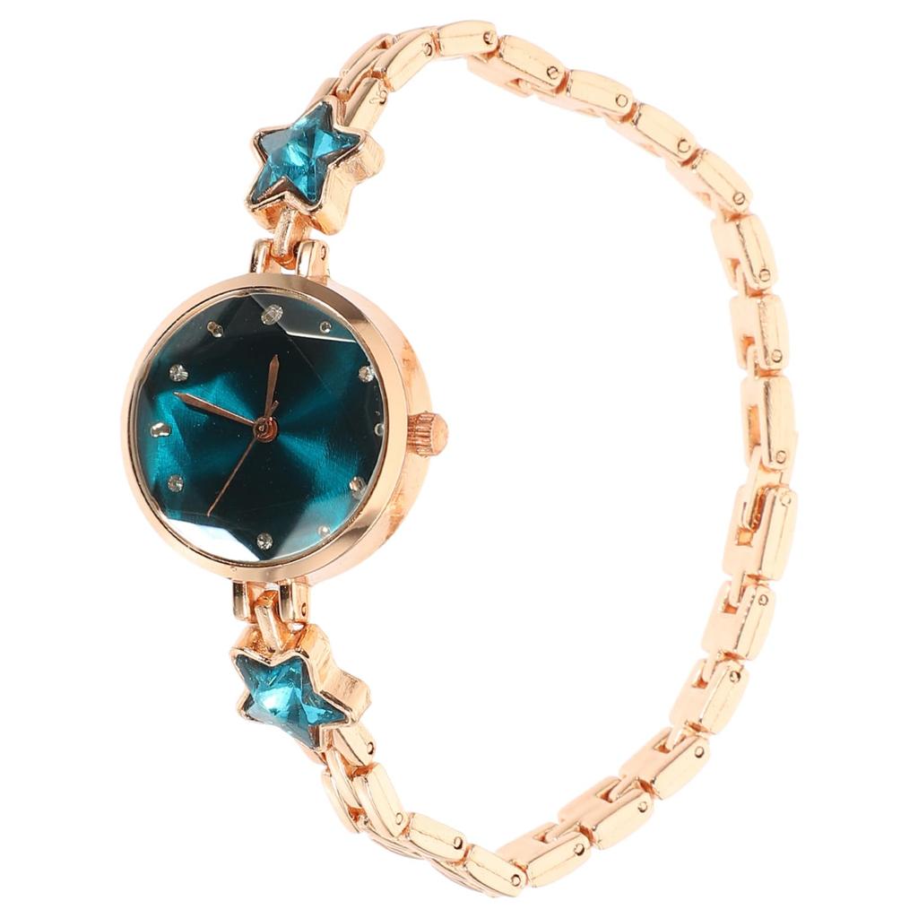 WOFASHPURET Женские кварцевые часы, Звездный узор, Синий, Красный, Браслет