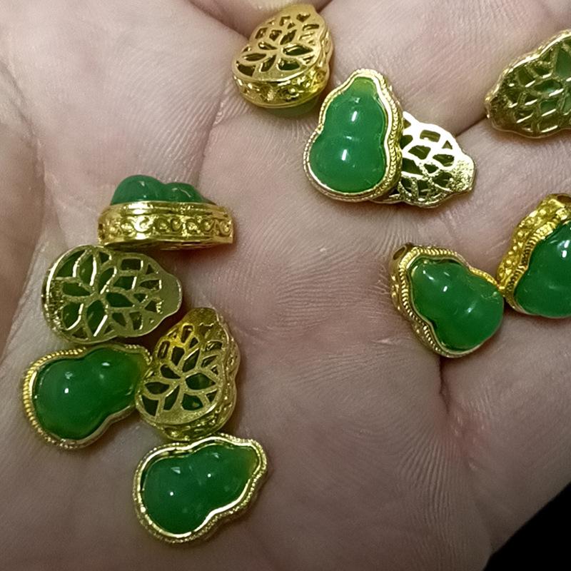 Позолоченные тыквенные разделительные бусины для браслетов и ожерелий своими руками