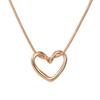 Hollow Love Heart Pendant Necklace Gold Sweater Chains Fashion Clavicle Chain  Women