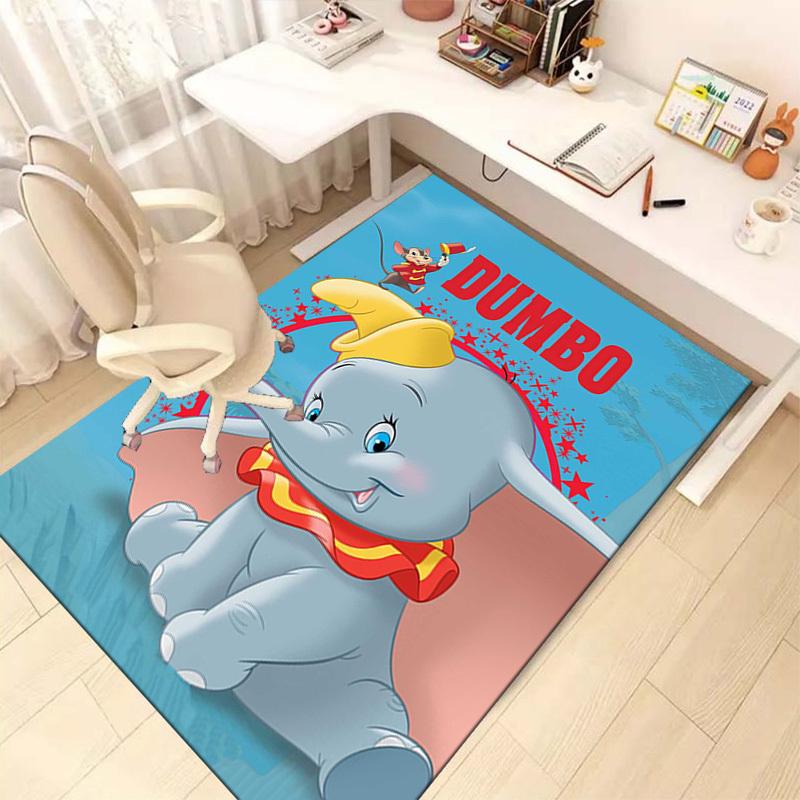 1pc Dumbo Elephant Rug Home Office Chair Mat Outdoor Carpet Gift for Room Decorz4100