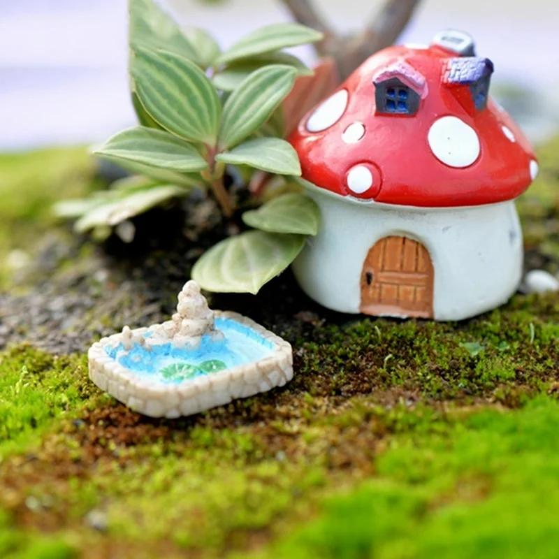 3PCS DIY Resin Miniature Landscape Decoration Lotus Pond Mixed Size Garden Decoration Micro Landscape Decoration