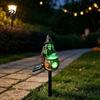 Waterproof Lawn Ornament for Yard Solar Witch Cauldron Garden Stake Light, Resin Halloween Glowing Pathway Powered Light Lamp, Outdoor Decor Tabletop