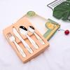 Cartoon Lovely Silverware Knife Fork Dinner Sets Kids Dinnerware Cutlery Set 18/10 Stainless Steel Children Flatware Tableware