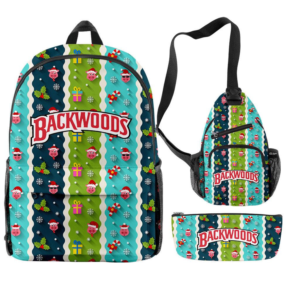 Рождественский рюкзак Backwoods Сигара Звезда Набор периферии рюкзака Сумка-портфель Набор пеналов