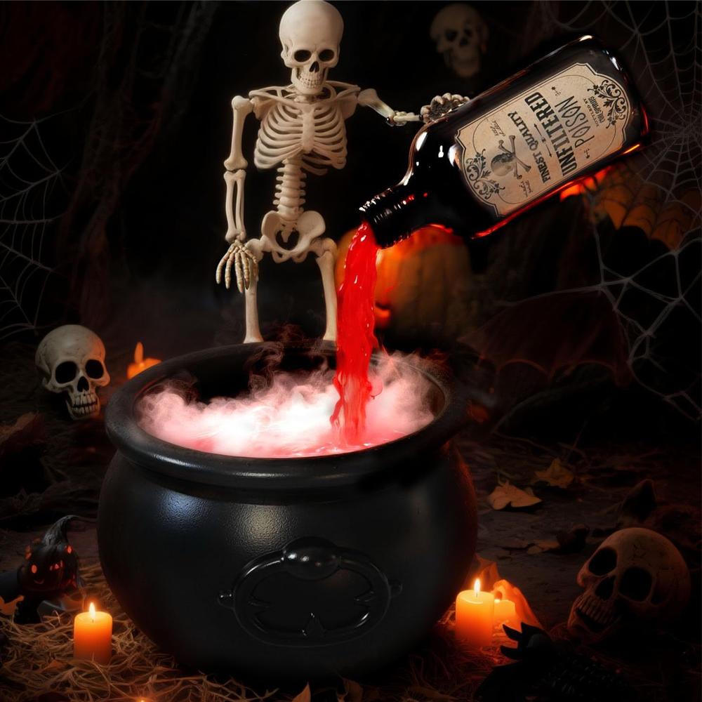 Halloween Decoration Black Wizard Bowl Magic Float Bottle and Diffuser Home Bar Magic Party Horror Skeleton DIY Props Halloween