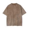 Summer Men T-shirt Round Neck Solid Color Distressed Casual Style Short Sleeve Loose Pullover Daily Wear Youthful Teenager Sport Top