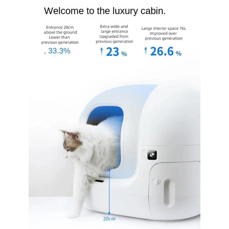 PURA MAX Automatic Cat Litter Box Smart Self-Cleaning Toilet with APP Control for Multiple Large Cats Global Version