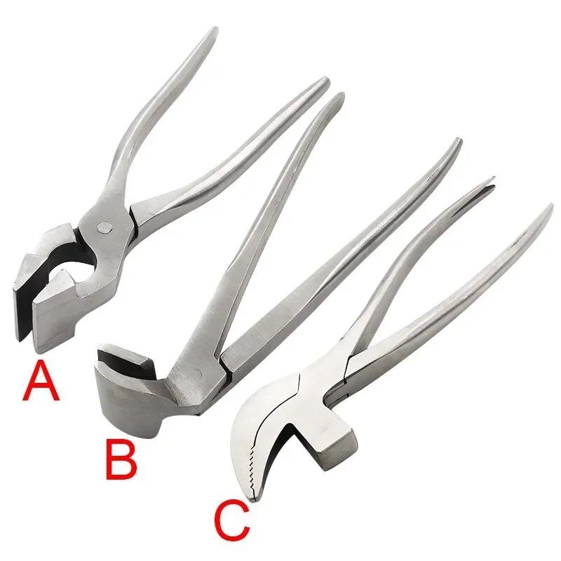 Leather Edge Adjustment Press Flattening Pliers Bag Clamp DIY Hand Tools for Leather Craft Bag Belt Making Fixed Jaw Pliers