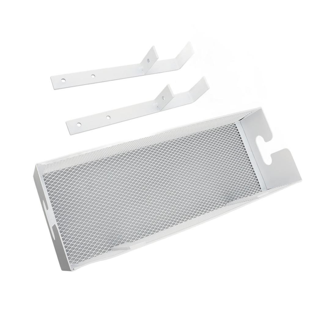 Подстольный лоток для прокладки кабелей Сетчатый короб для прокладки кабелей с креплением-зажимом Органайзер для кабелей для офиса дома Белый