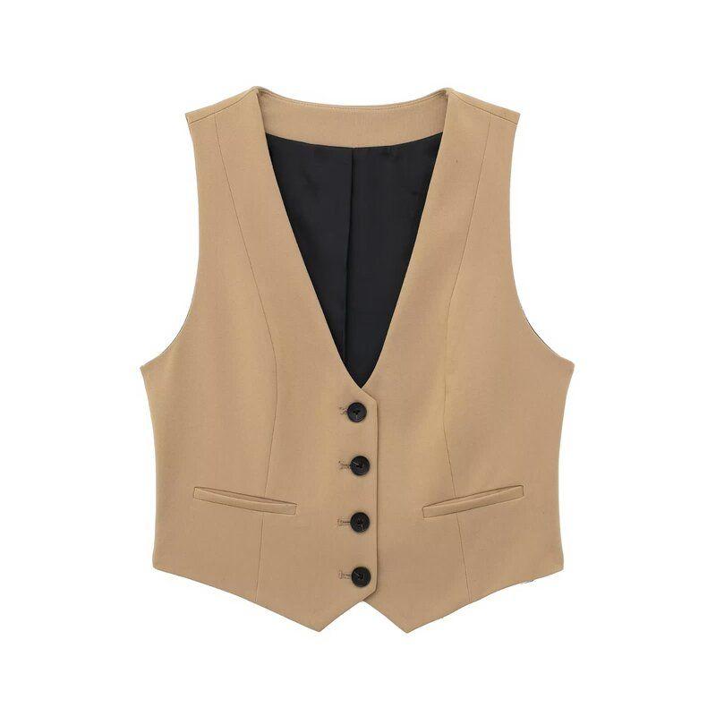 Women's Fashion Style Fall Lapels High Waist Pants Suit