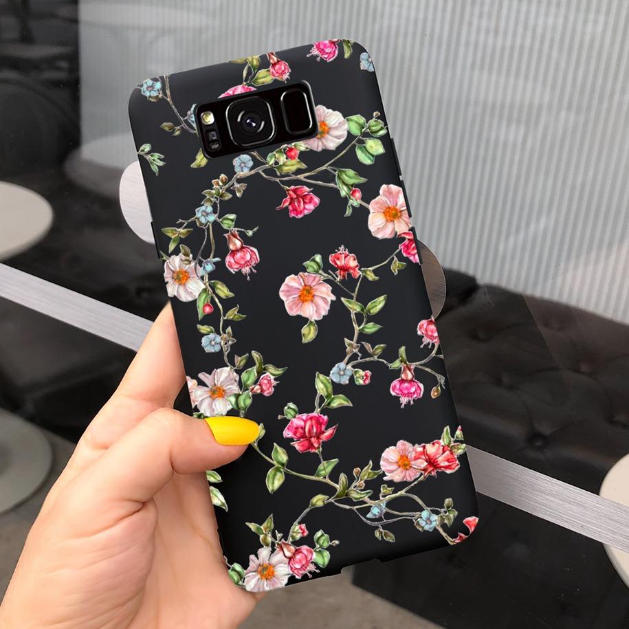 Ударопрочный Чехол Для Samsung S8 Plus SM-G955F Чехол Цветной Ромашка Кактус Мягкий Матовый Чехол Для Телефона Для Samsung S8 S 8 S8+ G950F Capa