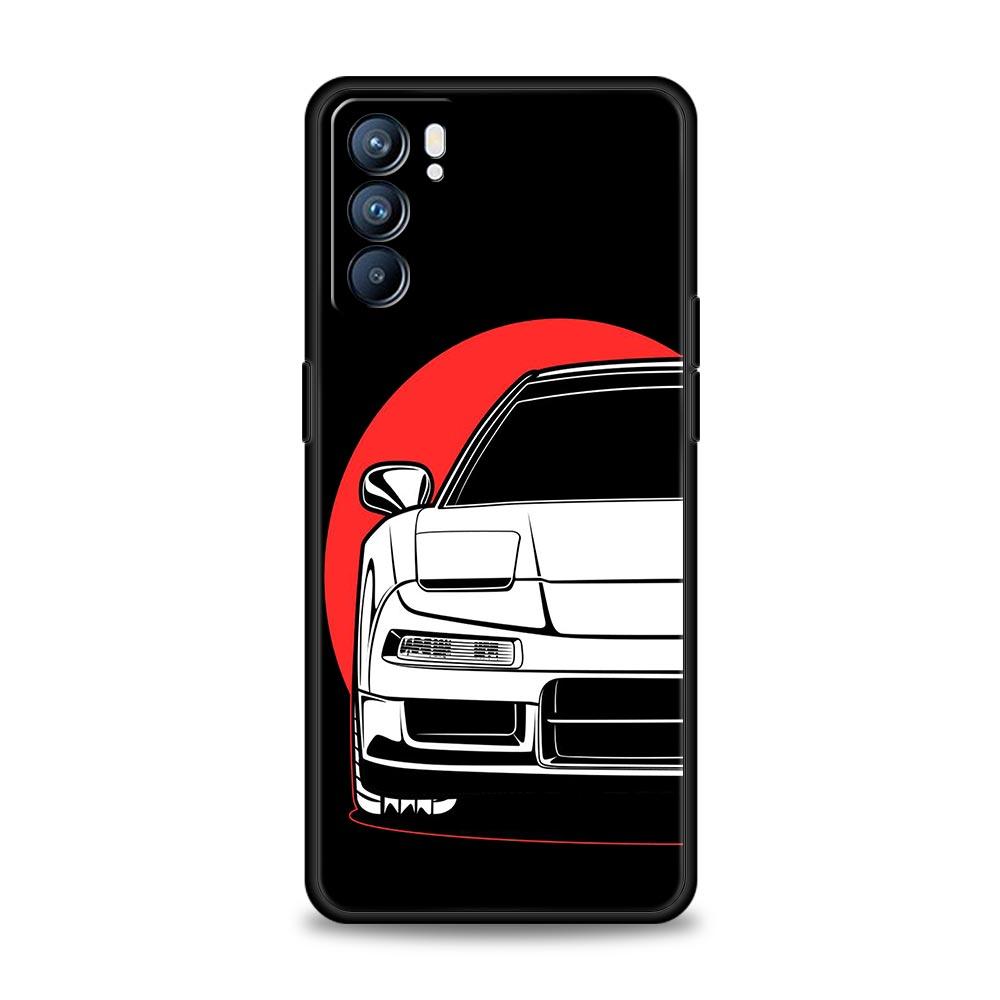 Чехол для спортивного автомобиля JDM Tokyo Drift для Oppo Find X6 X5 A54 A53 A52 A9 A15 A95 A17 A16 A76 A74 A57 Reno7 Reno6 Pro Plus 5G