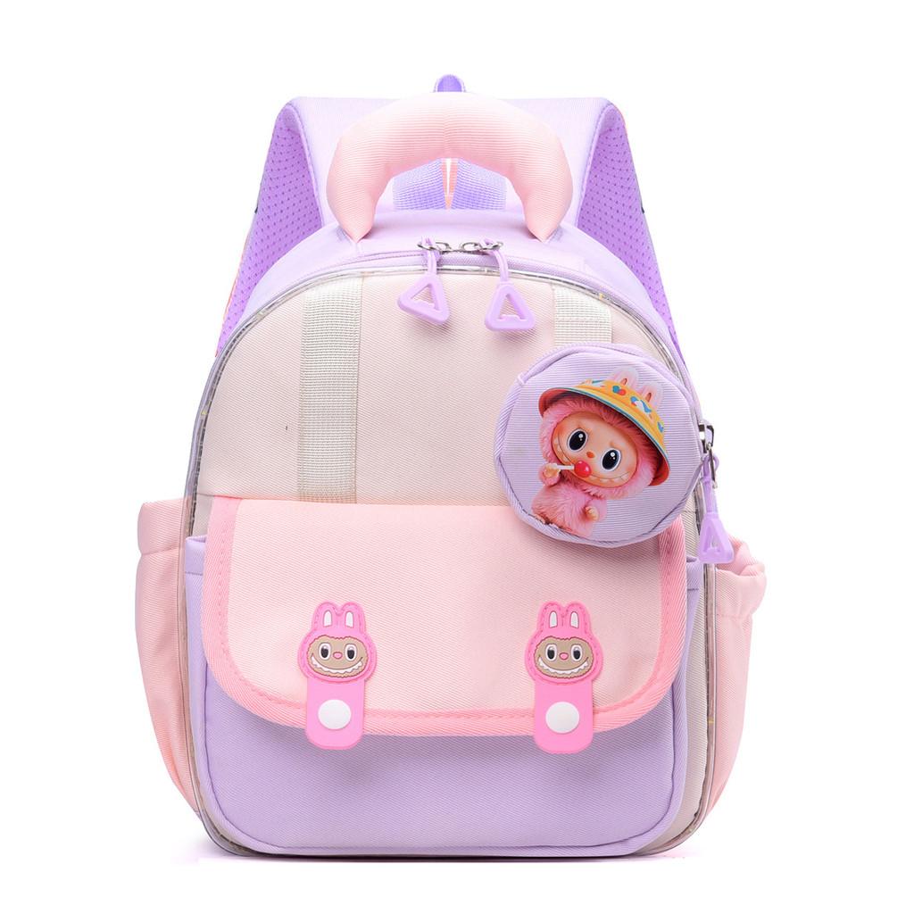 Childrens Cartoon Labubu Backpack With Breathable Oxford Material For Toddlers And Preschoolers