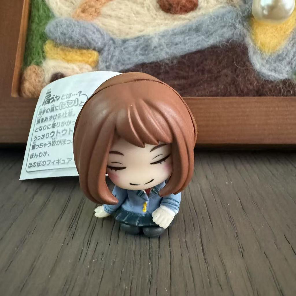 Genuine Gacha Scale Model My Hero Academia Midoriya  Katsuki Todoroki Shoulder To Shoulder Sleep Series Action Figure Toys