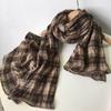 Autumn and Winter Cotton Classic Fashionable Plaid Unisex Scarf Couple Scarves