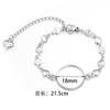 5Pcs/Lot Stainless Steel Bracelet Cabochon Base Round Blank Bezel Trays Bracelet Settings For DIY Jewelry Making Accesories