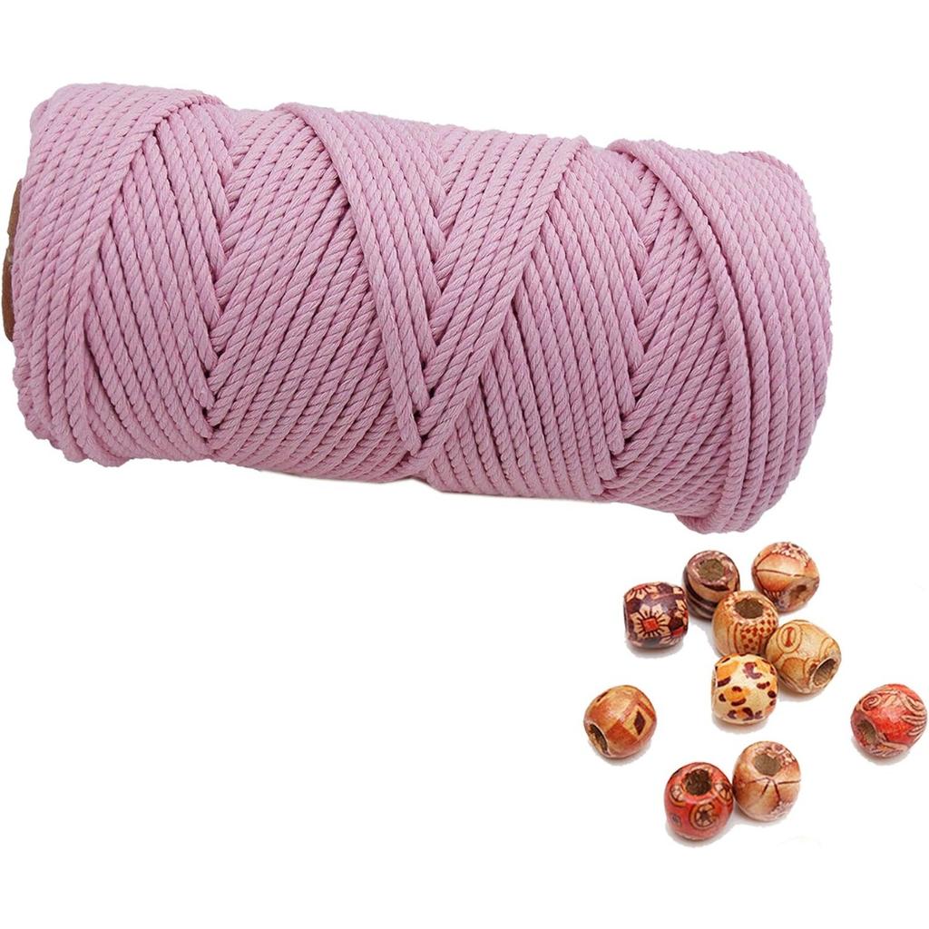 Шнур макраме 4 мм 100 м, хлопковая веревка, веревка, поделки, сделай сам, цветная нить, витой шпагат, ручное шитье, домашнее свадебное украшение