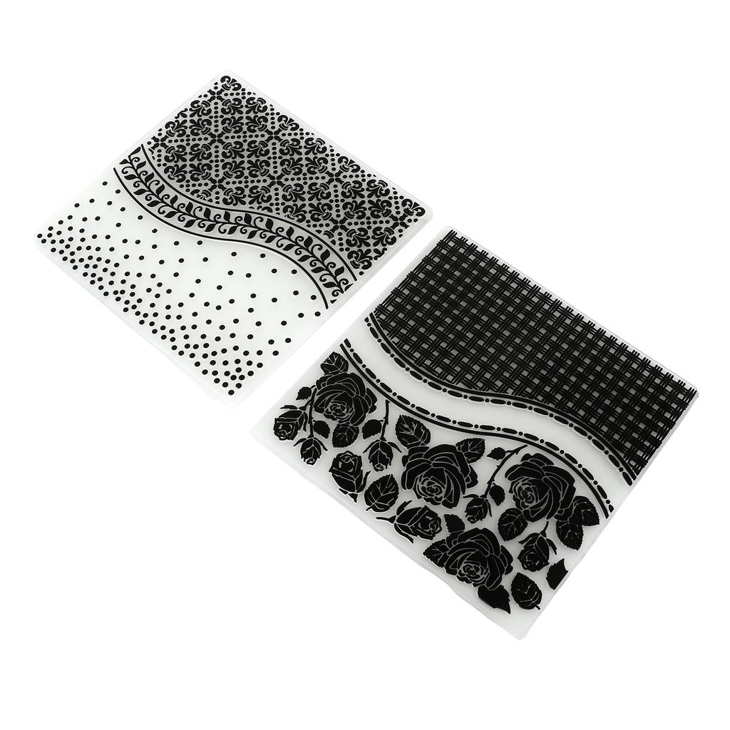 2 шт. папки для тиснения уникальный дизайн вогнутая выпуклая текстура шаблон папки для тиснения для Invita