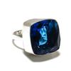 Кольцо ручной работы из серебра 925 пробы с драгоценным камнем London Blue Topaz, размер 6,5 b5e02