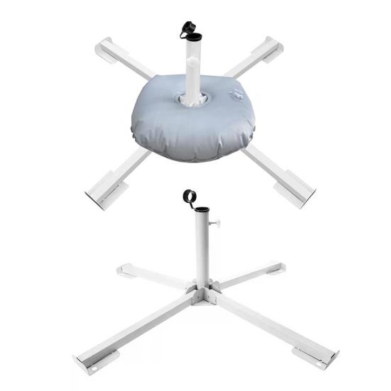 Подставка для пляжного зонта, прочное металлическое основание для зонта от солнца, устойчивое к погодным условиям, складное, регулируемое, портативное, держатель для зонта на открытом воздухе, на террасе и рынке
