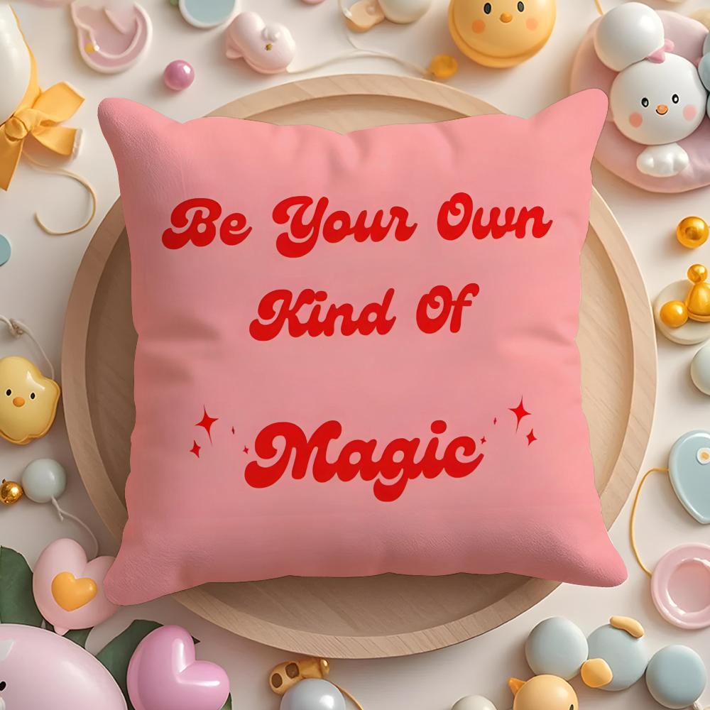 Feminist Girl Power Inspirational Quote Cushion Cover Plush Fabric Soft DoubleSided Printed Sofa Winter Home Gift Pillow Cover