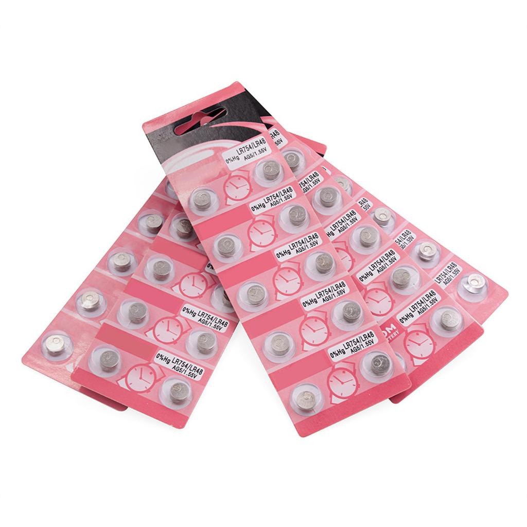 10/20 шт. AG5 LR754 щелочные батарейки таблеточного типа с длительным сроком службы AG5 батарея LR754 батарея для игрушек и устройств