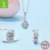 Yinziyun Sterling Silver Easter Egg Rabbit Bracelet Kit with S925 Beads and Spacers