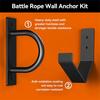 Многоцелевой комплект для настенного крепления Battle Rope с якорем и крючком для хранения для организации домашнего спортзала и экономии места