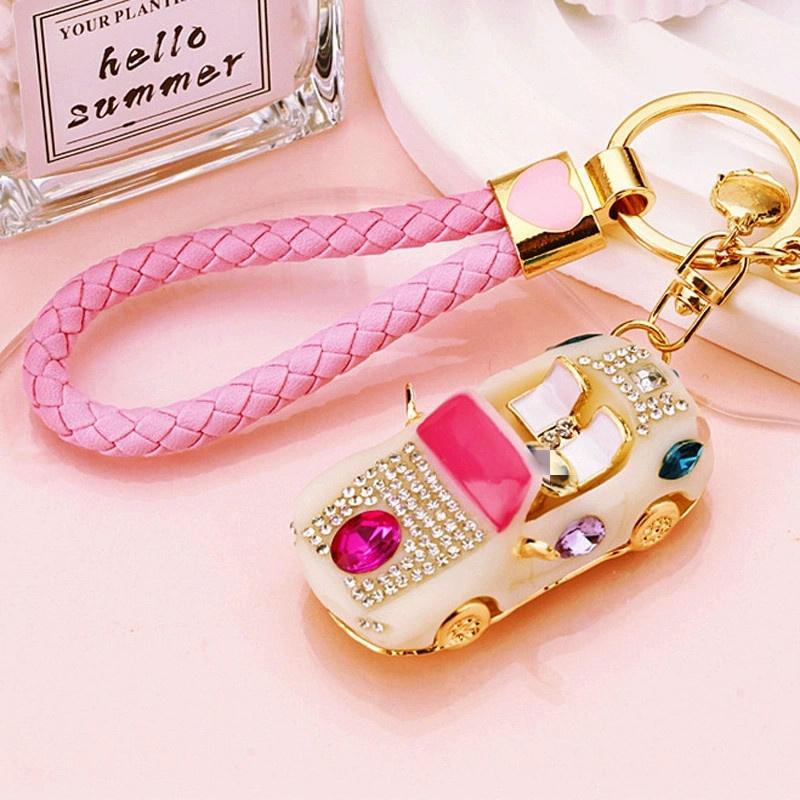 Sale Crystal Car Rhinestone 3D Metal Gift for Men Women Car Accessories Bag Charm