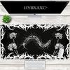 HYBXAXC Готская Сороконожка Коврик для Мыши Большой Игровой Коврик для Стола Цветочный Ужас Дизайн для Эстетичного Геймера и Офисной Установки Weirdcore