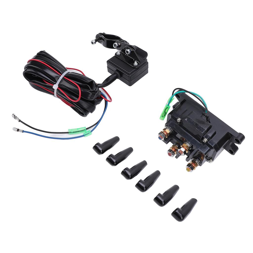 Реле-контактор лебедки с комплектом кнопочного переключателя Высокопроизводительное Безопасное 12 В 250 А для лебедки грузовика UTV 5000–7000 фунтов