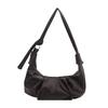 Pu Retro Dumpling Bag With Zipper Closure For Casual Street Style Daily Use