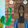 Garden Hose Holder Wall Mounted Plastic Tube Rack Water Pipe Hooks for Home Yard Organization Storage