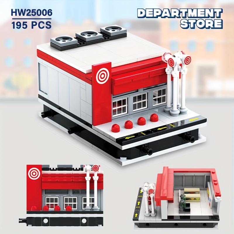 Мини Город Магазин Улица Вид Конструктор Модель Симуляция Архитектура Коллекция Частицы Конструкция Строительные Кирпичики Игрушка