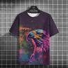 Men's T Shirt All Seasons Fashion Short Sleeve Eagle Print 3d T-shirts Street Casual Oversized Tee Shirt Men Clothing Pullover