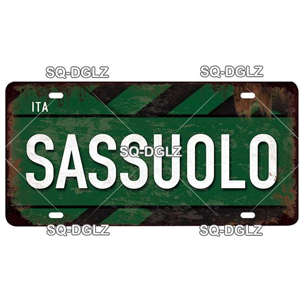 [SQ-DGLZ] Итальянский городской номерной знак, металлический знак, винтажная табличка, жестяная вывеска, настенный декор, декор для бара, плакат с флагом DULIN/ROMA/MILAN