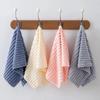 Candy Stripe Coral Fleece Bath Towel Set - Soft, Absorbent, and Includes Face Towel