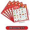 Christmas Bingo Game for Family Xmas Bingo Game Cards New Year Winter Holiday Party Kids,Adult Card Games Indoor Home Activities