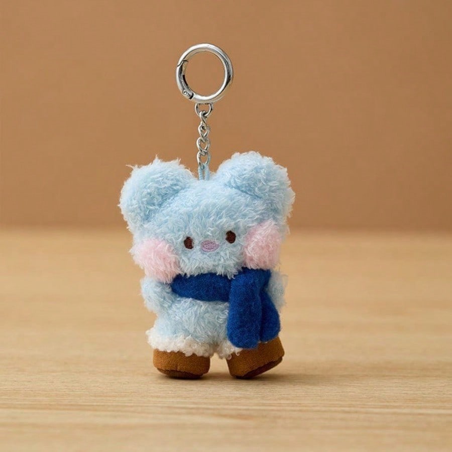 LINE FRIENDS BT21 Kpop Аниме и Мультяшные Друзья Зимние Мини-шарфы Снежные ботинки Плюшевые куклы Сумки и Прочные брелоки