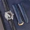 [Nywing] Ремешок для часов Omega Ремешок Omega 19 мм 20 мм 21 мм 22 мм D-застежка Натуральная кожа Аллигатор Patt...